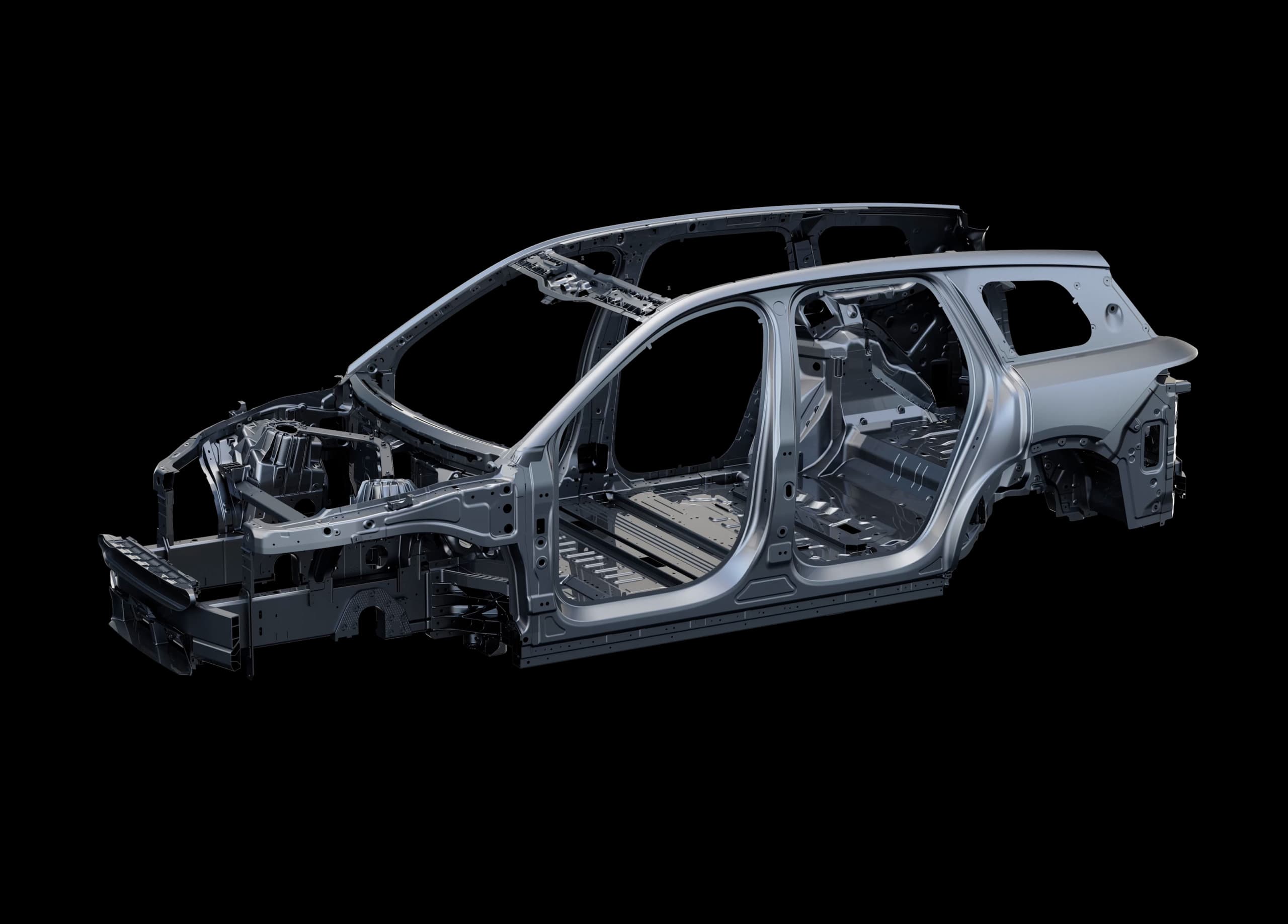 EL8 anammar NIO:s helaluminiumkarossstruktur